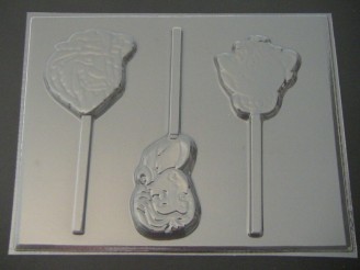 272sp Beauty, Ugly and Teapot Chocolate Candy Lollipop Mold